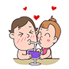 屌丝爱情主题qq表情包_甜蜜冰饮