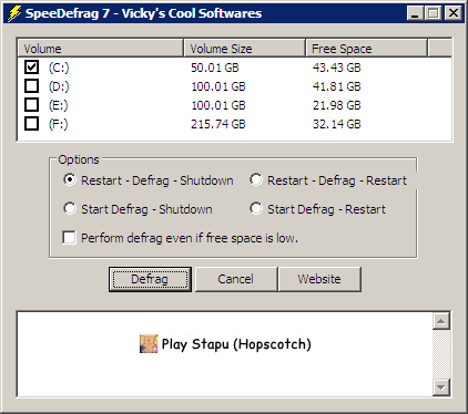 SpeeDefrag SpeeDefrag下载