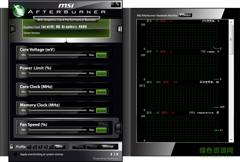 msi afterburner中文版