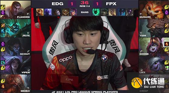 LOL-LPL：FPX顶住红色方“胜率压力”，3-2击败EDG挺进春季赛决赛