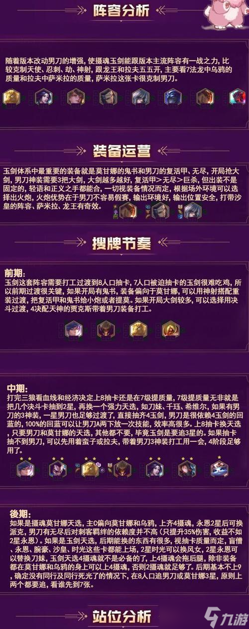 《云顶之弈1022》玉剑耀光宗秘籍(打造无敌阵容)